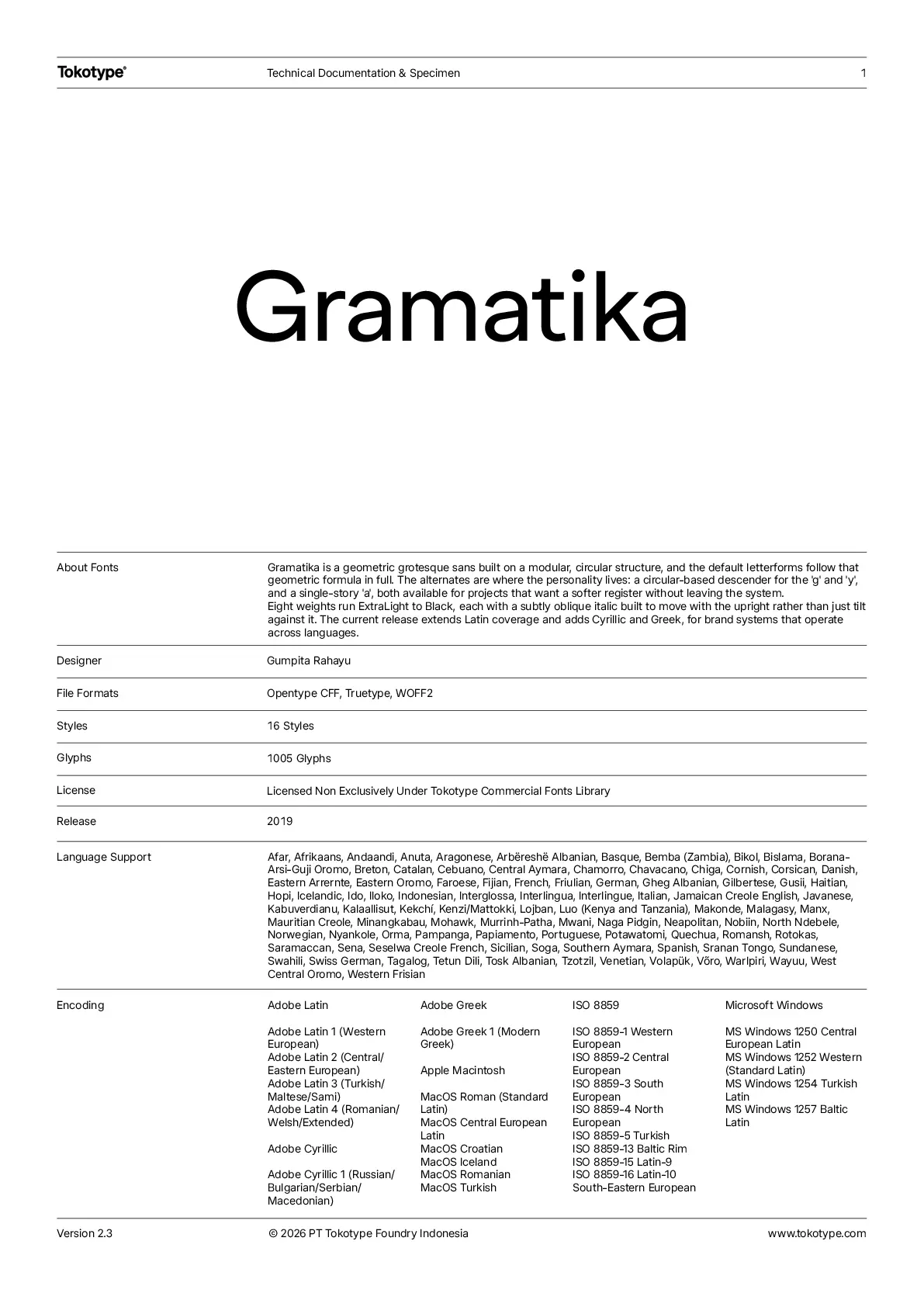 PDF Specimen