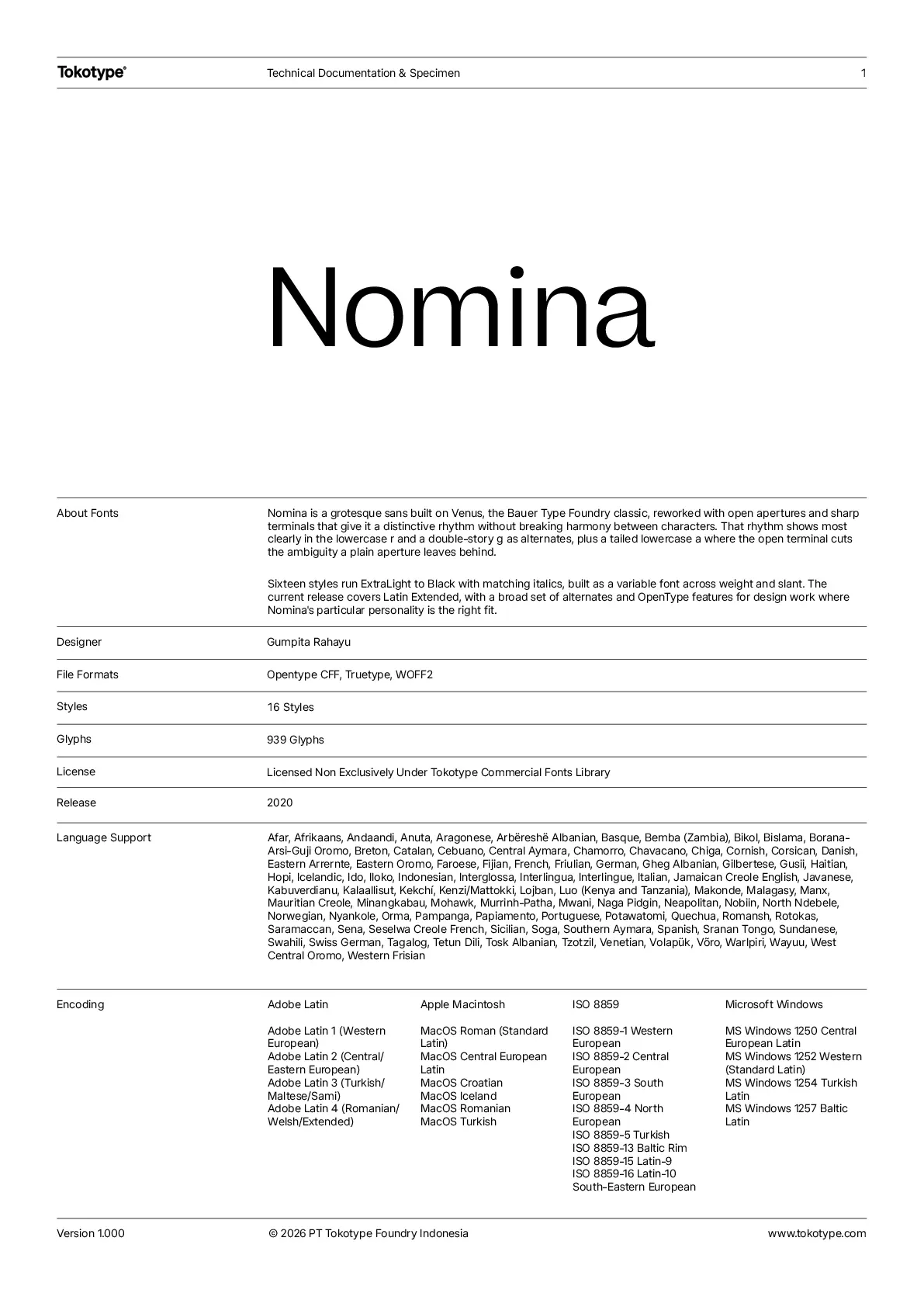 PDF Specimen